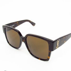 YSL SL M9N 003 square, tortoise sunglasses